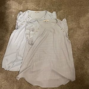 2 Loft Short Sleeve Tops XL